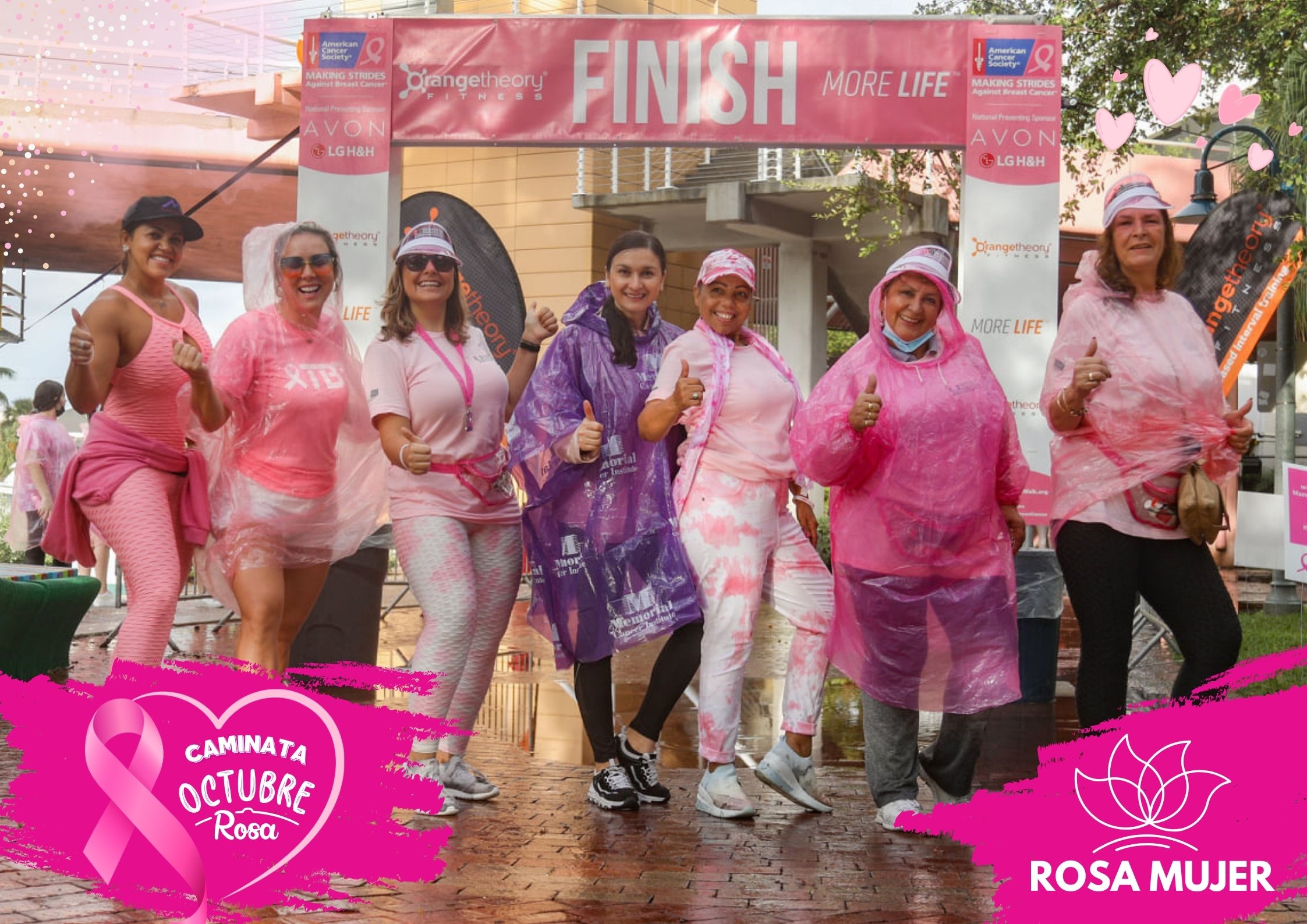 Póster de la caminata Rosa Mujer por el octubre rosa
