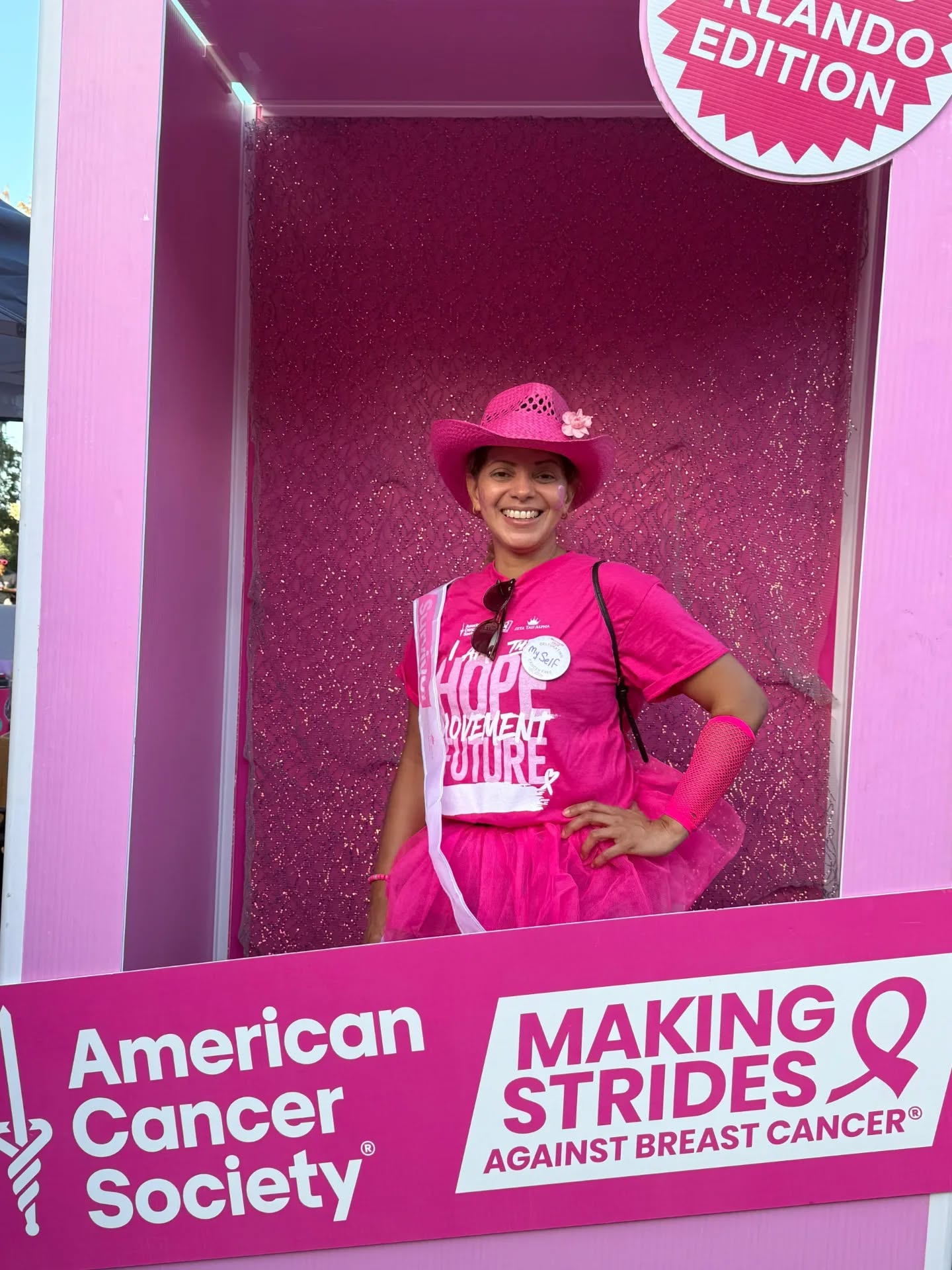 Comunidad Rosa Mujer en la caminata